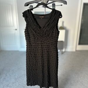 Jessica Black Textured Midi Dress